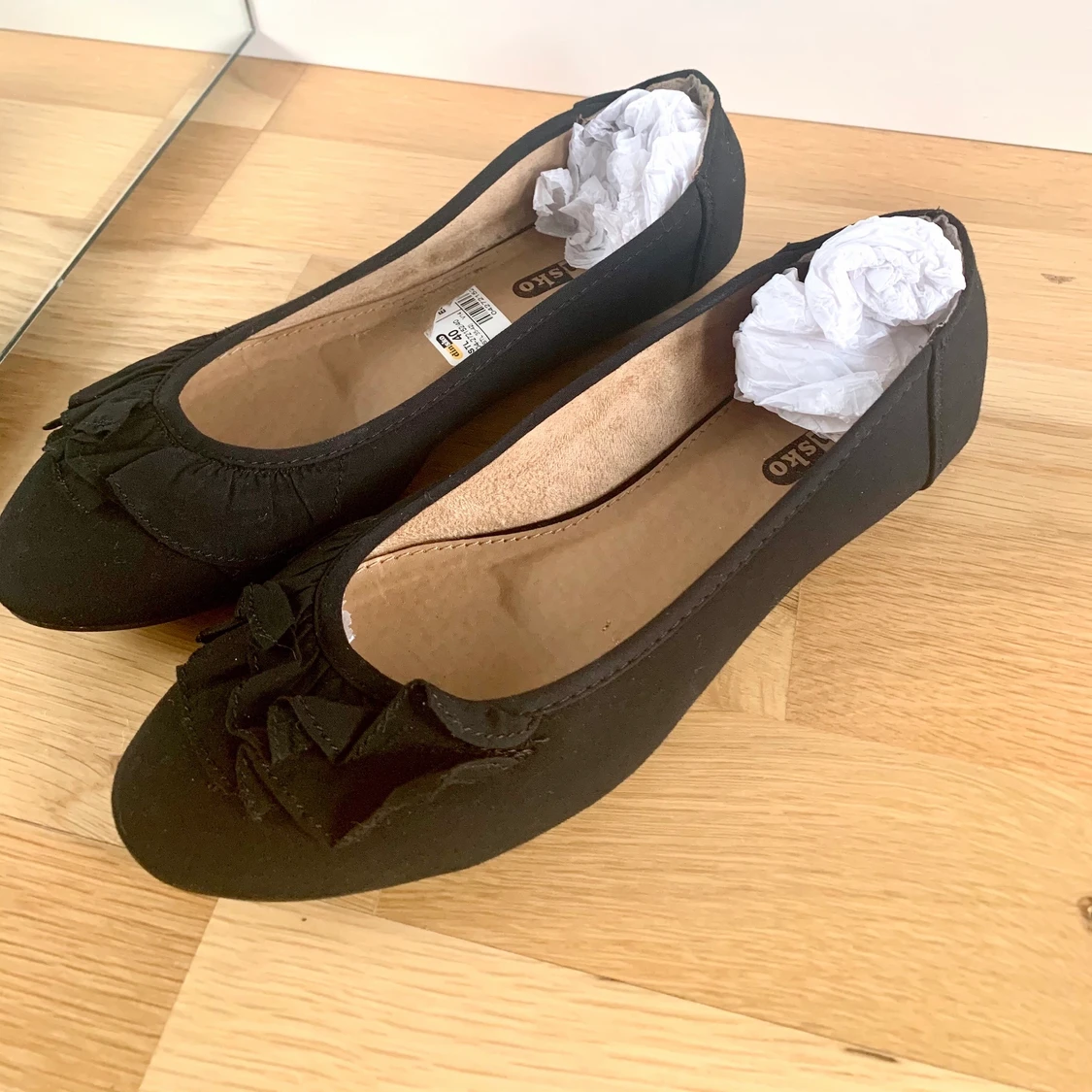 Svarta ballerinaskor/ Helt nya/ Stl: 40 - 91