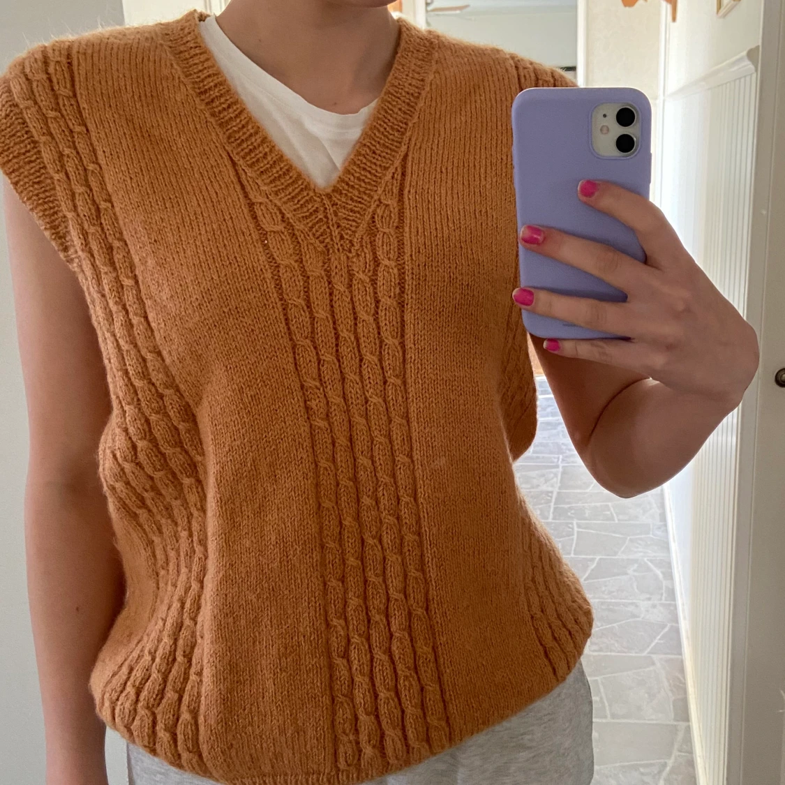 Stickad väst  - 90