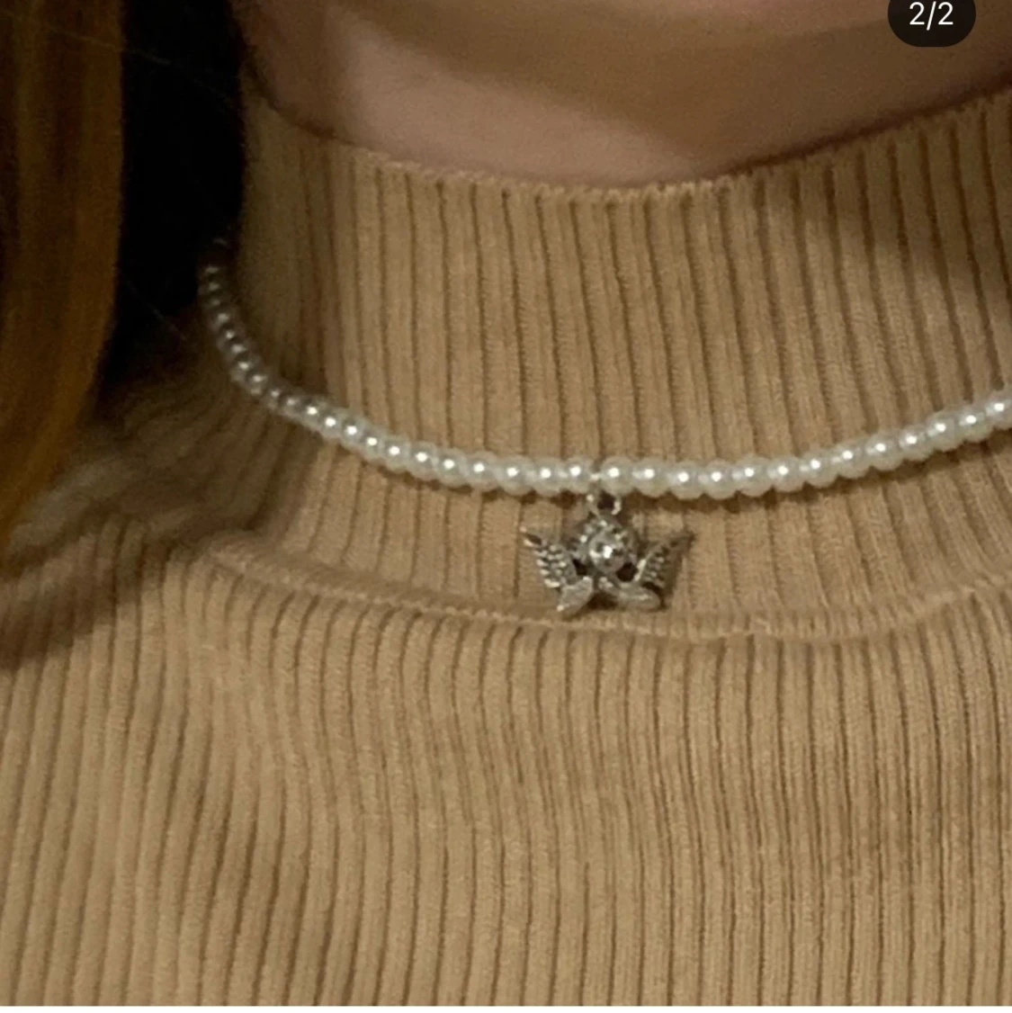 Ängel pärl halsband - 90