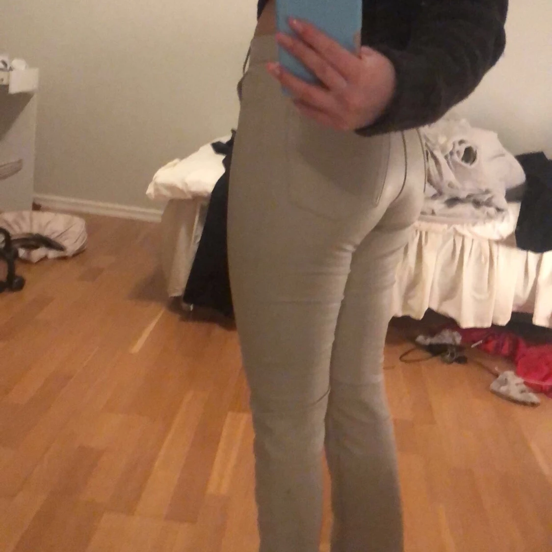 Beiga läderbyxor  - 90