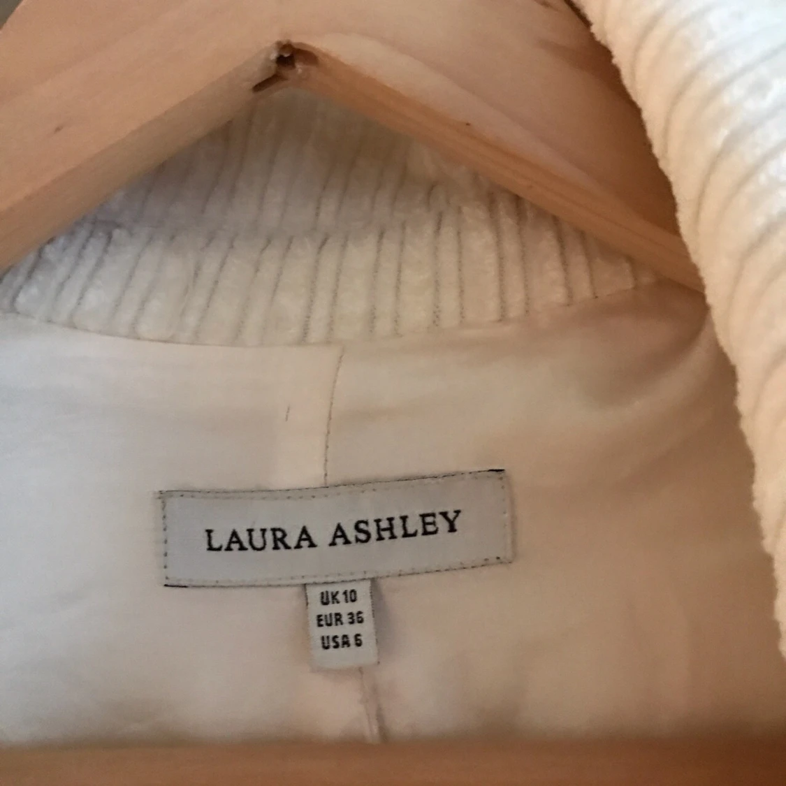 Vintage Laura Ashley cord white coat - 91