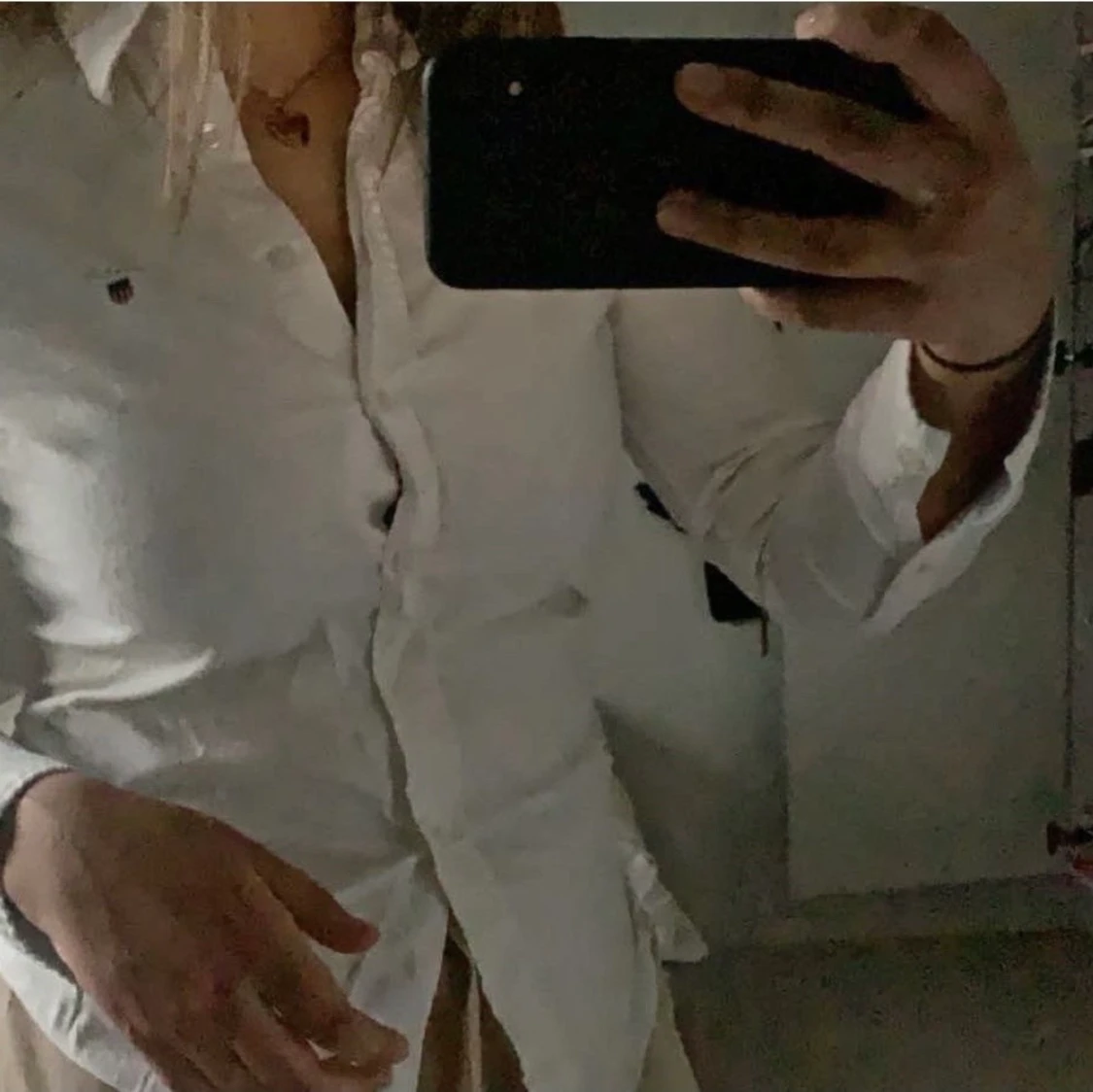 Vit Gant skjorta  - 90