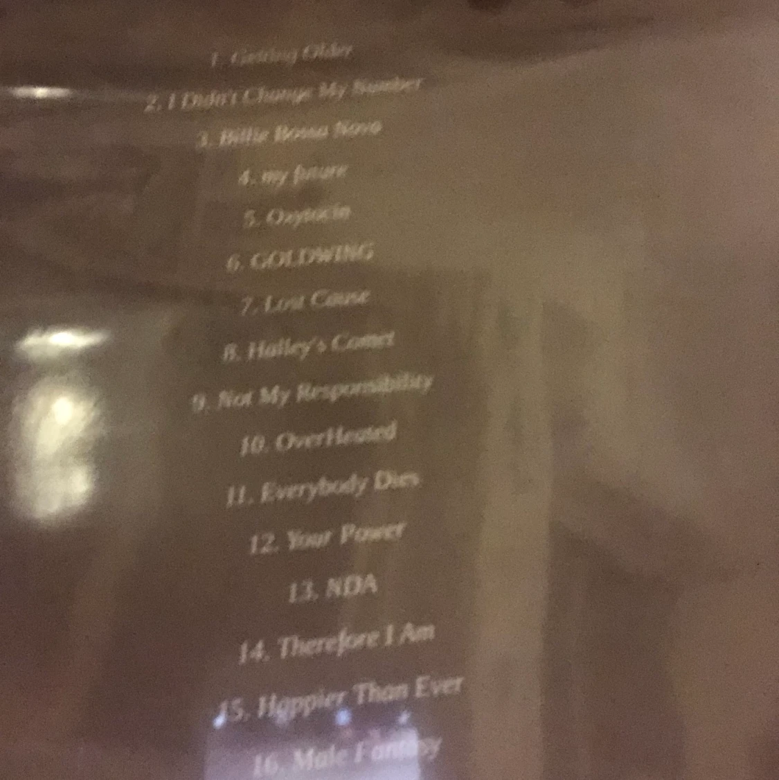 BILLIE EILISH VENYL - 91