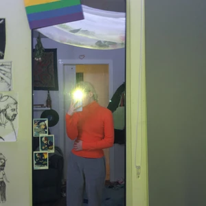 Polotröja, 40kr - Orange polotröja i storlek M. Har används en gång och sedan bara legat i en låda. Leverans betalar du som köper. 