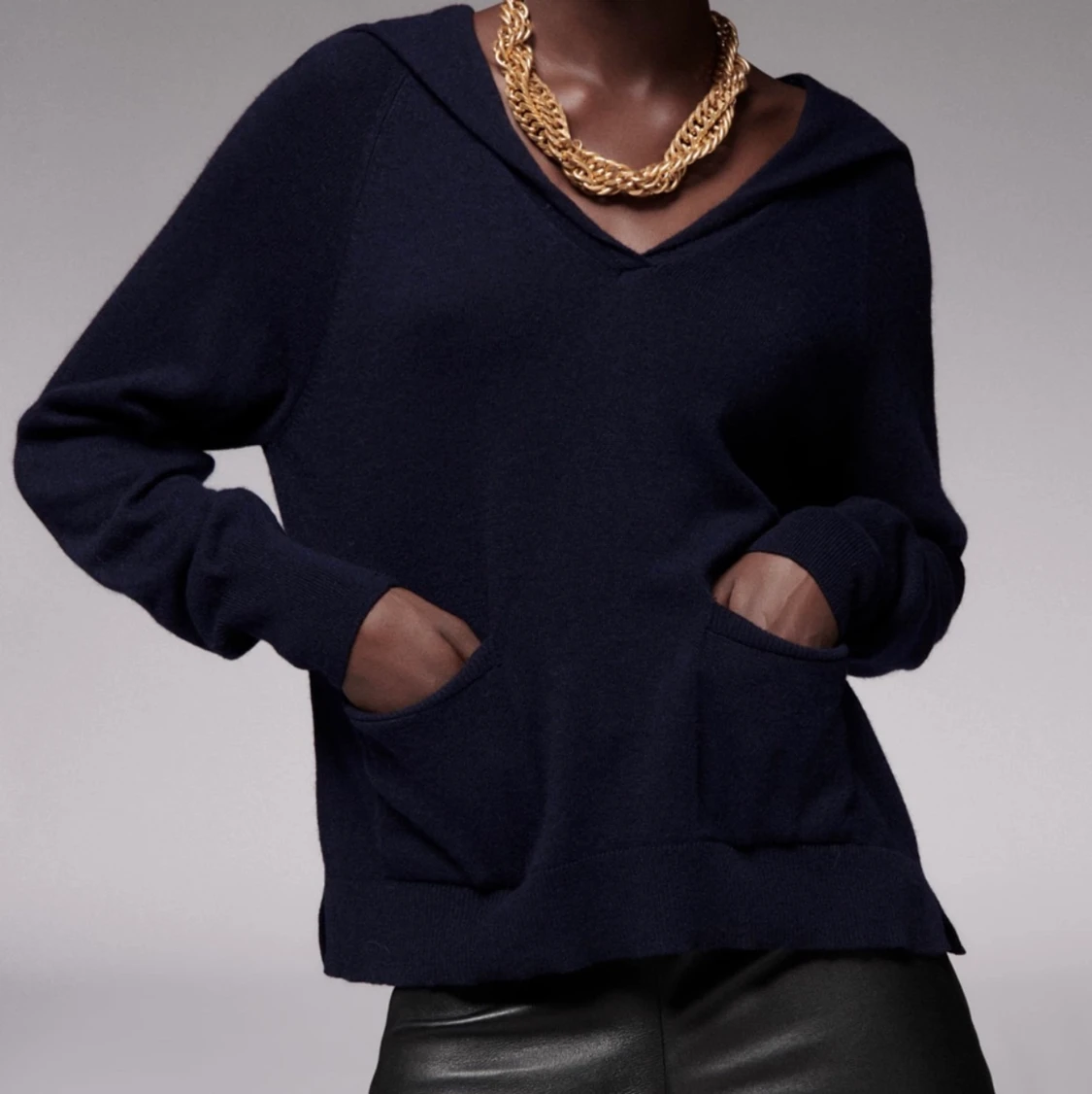 Marinblå Tröja  - 90