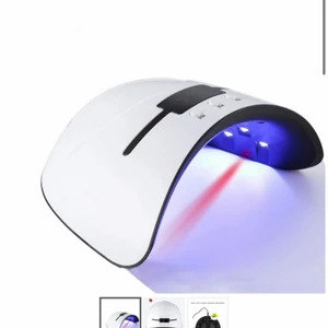 Uv lampa & nagel tippar  - pris för uv-lampan:250 pris för tipparna: 40kr om man vill köpa båda 2 är priset 270kr tsm💕, lampan är ny skick, lite dammig men de fixar jag innan beställning ofc, sladd till lampan följer såklart med, Lampan är 36W, den har även en stoptidsfunktikion på