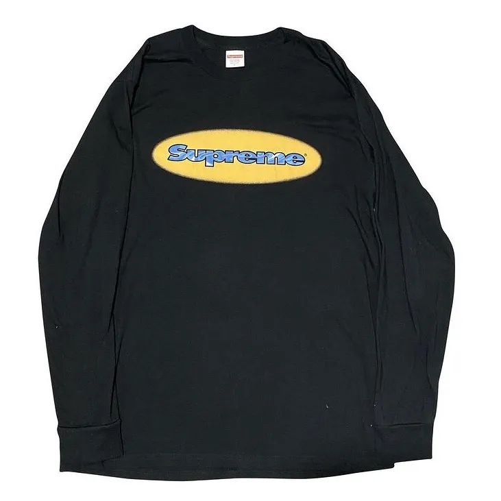 Supreme ripple L/S tee  PRE-OWNED L 399kr AVAILABLE ONLINE - Restocked.se. T-shirts.