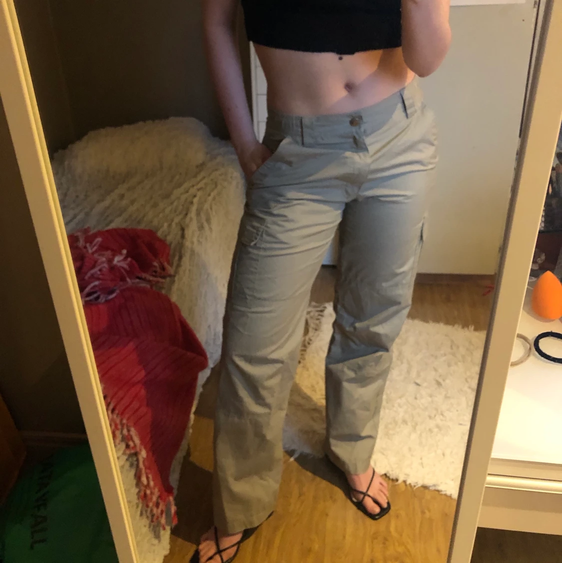 Lågmidjade cargo pants 