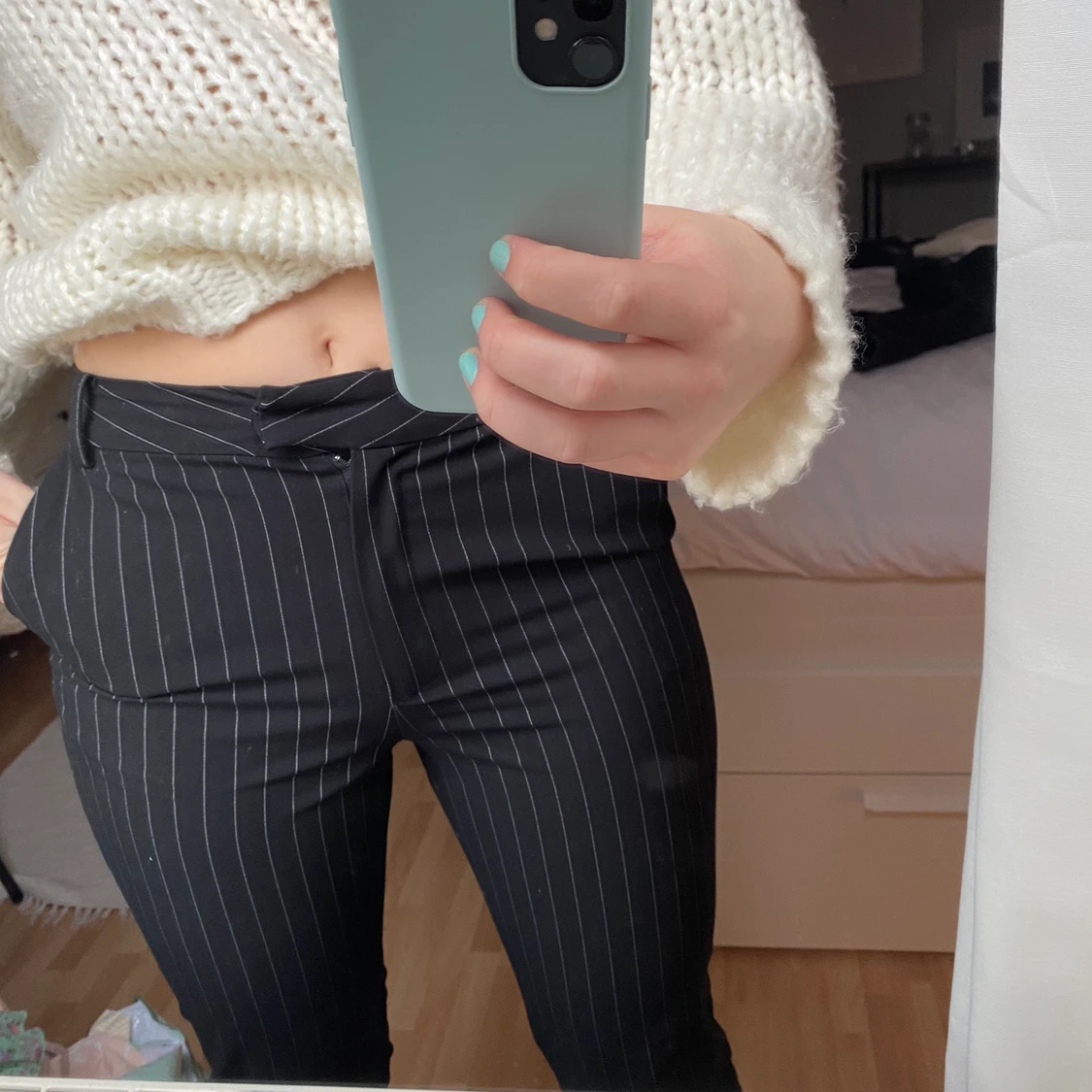 Randiga kostymbyxor  - 90