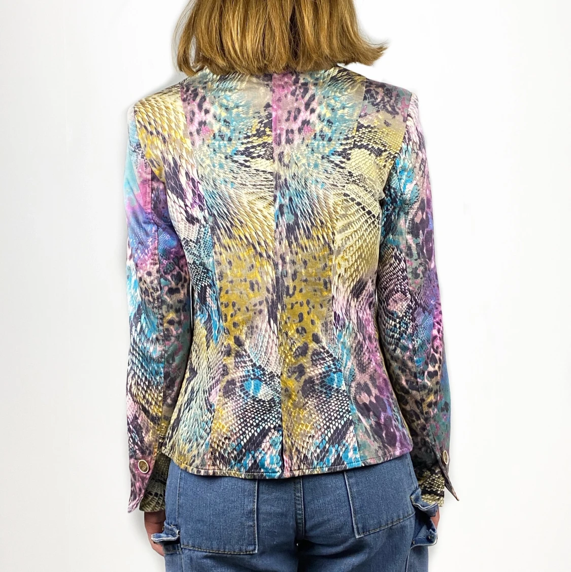 Roccobarocco Multi Snakeprint Blazer  - 90