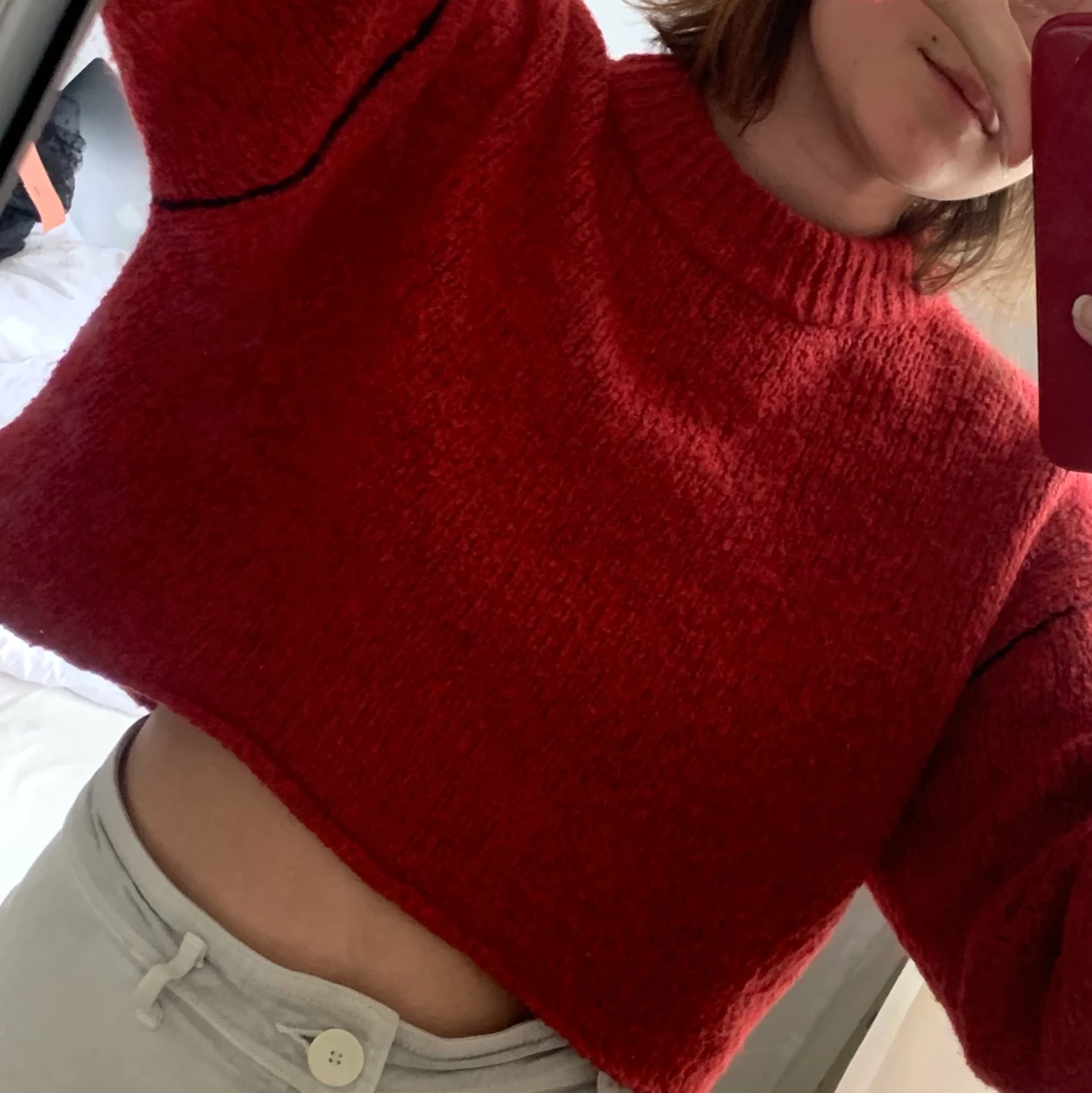 Cheap Monday croppad stickad tröja