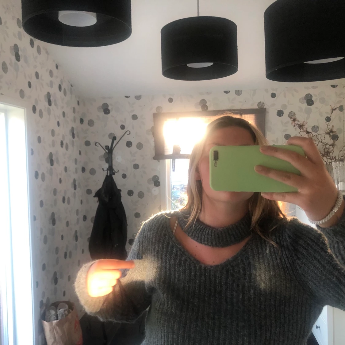 Fin stickad tröja  - 91