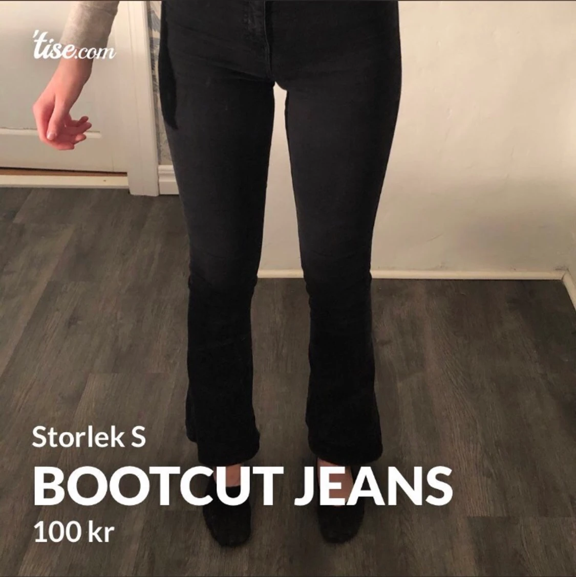 Bootcut jeans, storlek S