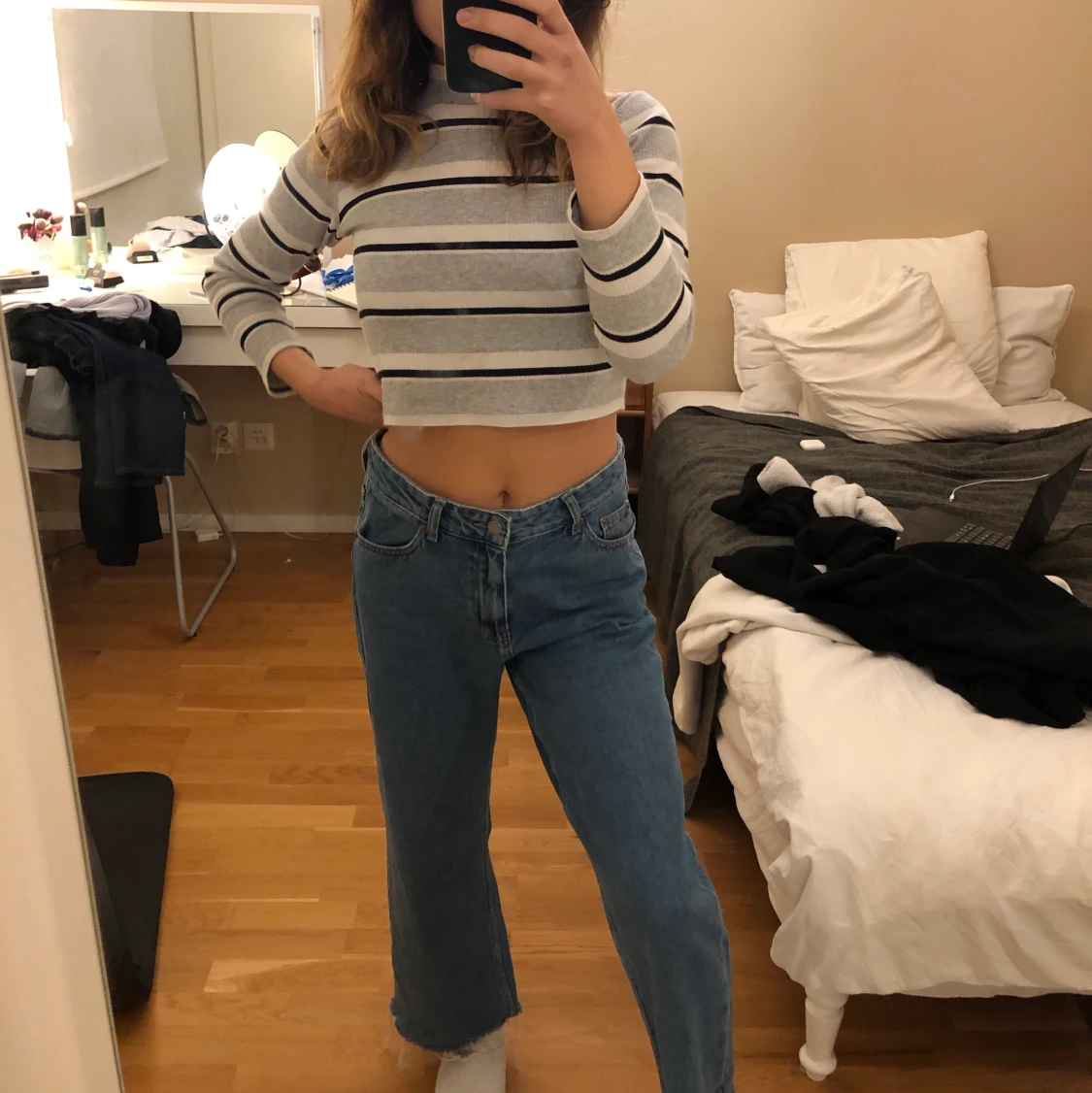 Straight leg jeans 