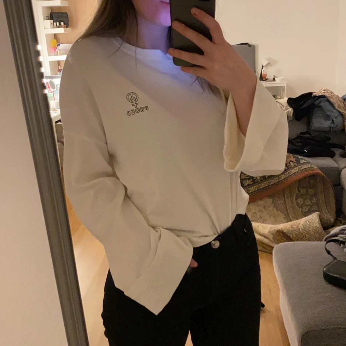 Långärmad tröja från Bikbok - 90