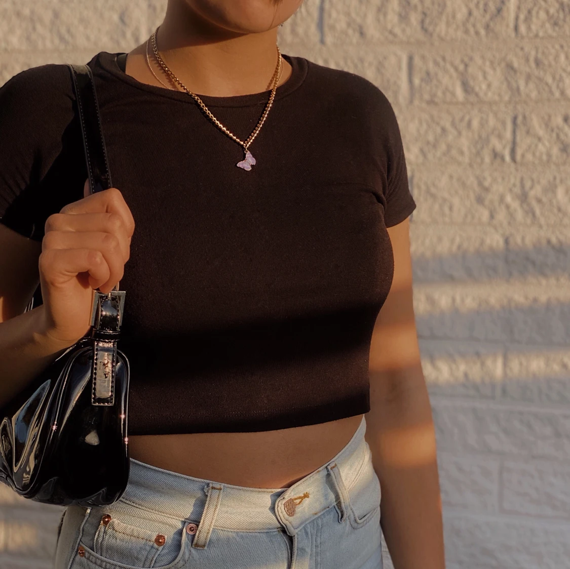 Guldkedja med fjäril