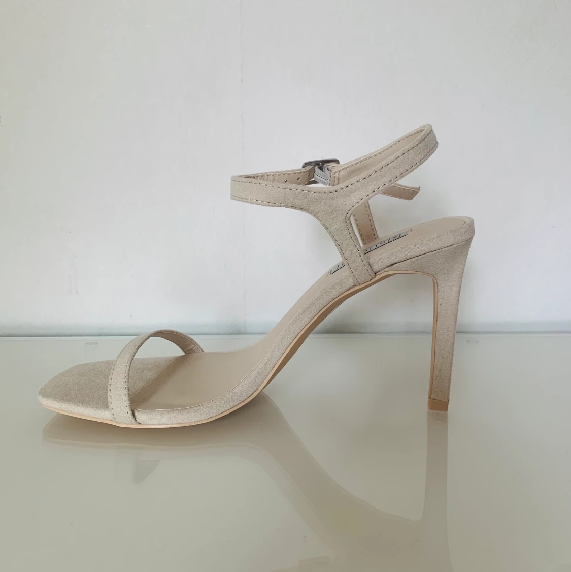 Beige Square heels  - 90