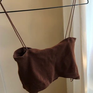 Brun croptopp linne  - Använder aldrig men sjukt bekväm❤️