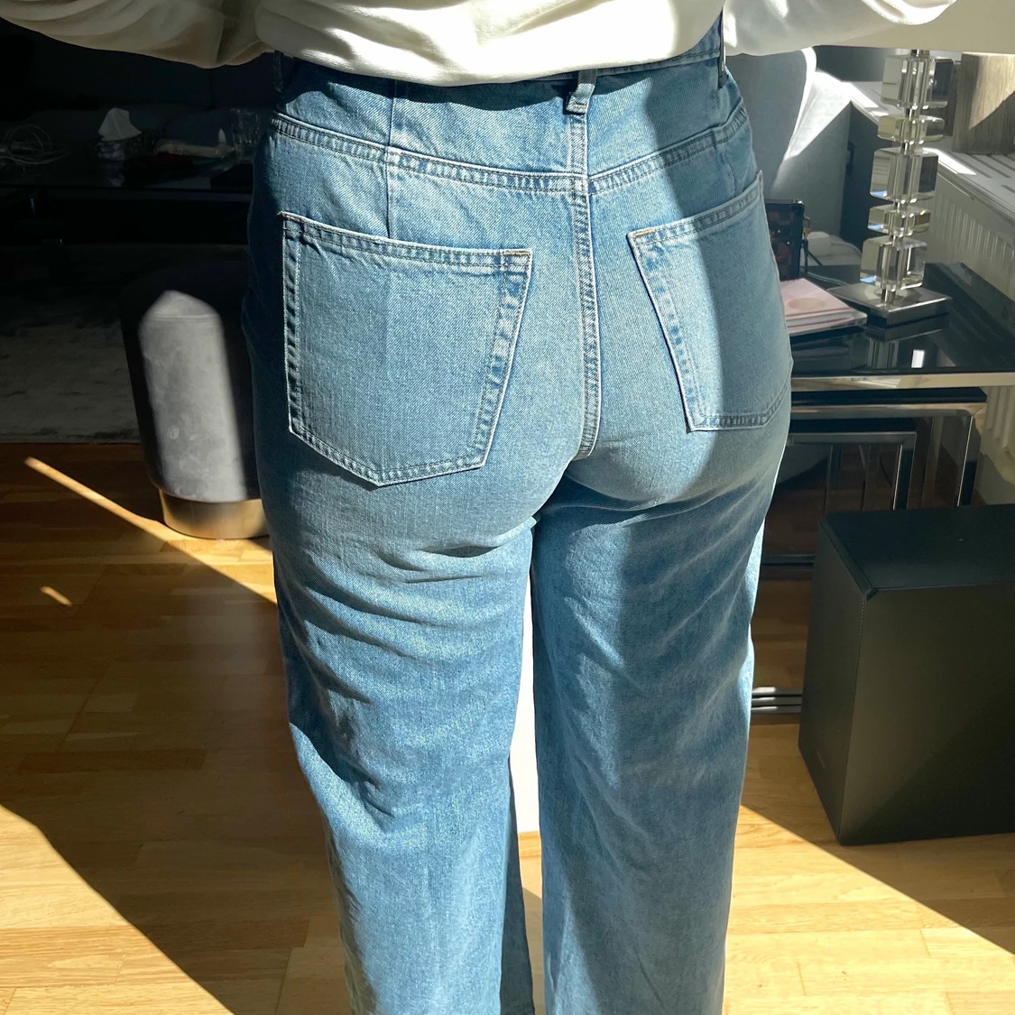 Oanvända Weekday jeans ”Ace Wow blue” - 90