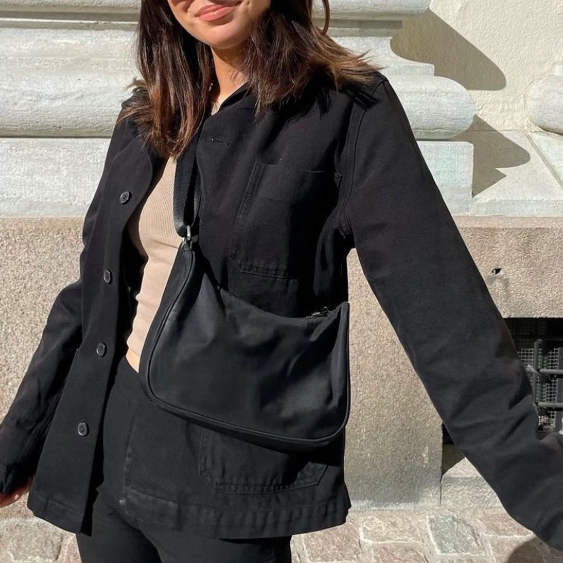 Svart jeansjacka weekday