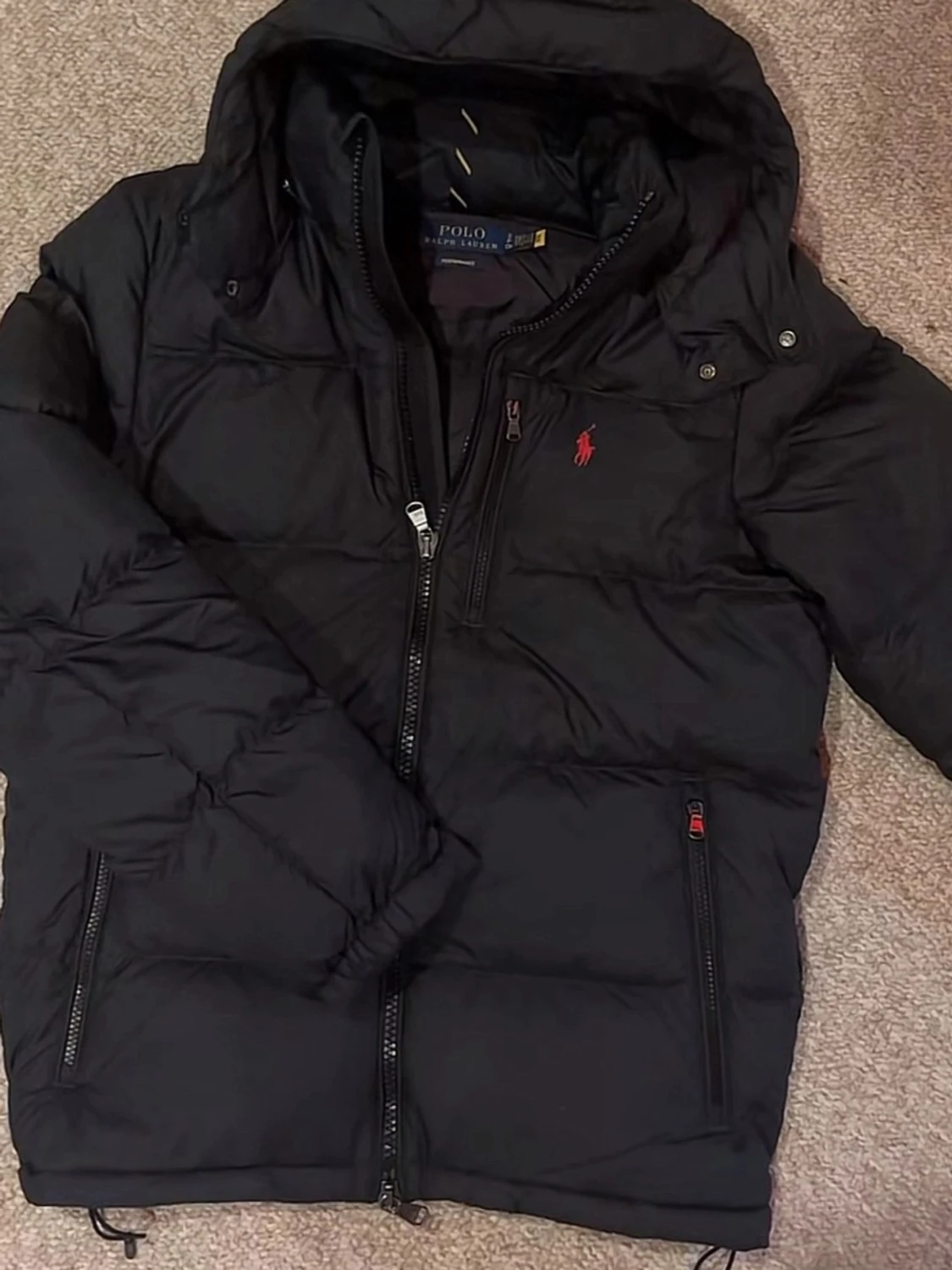 Svart pufferjacka från Polo Ralph Lauren