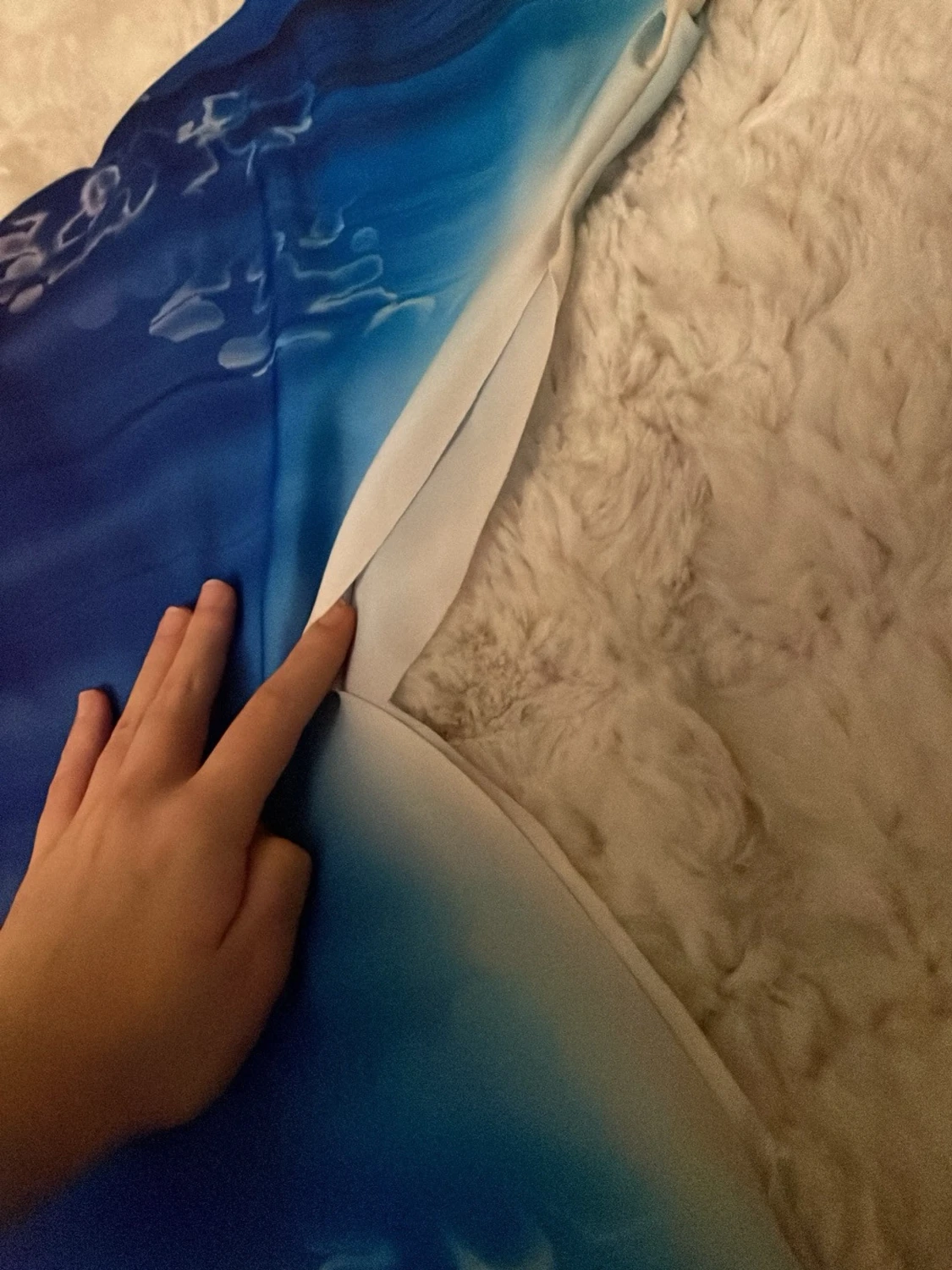 Blå-lila sjöjungfru fena - 2