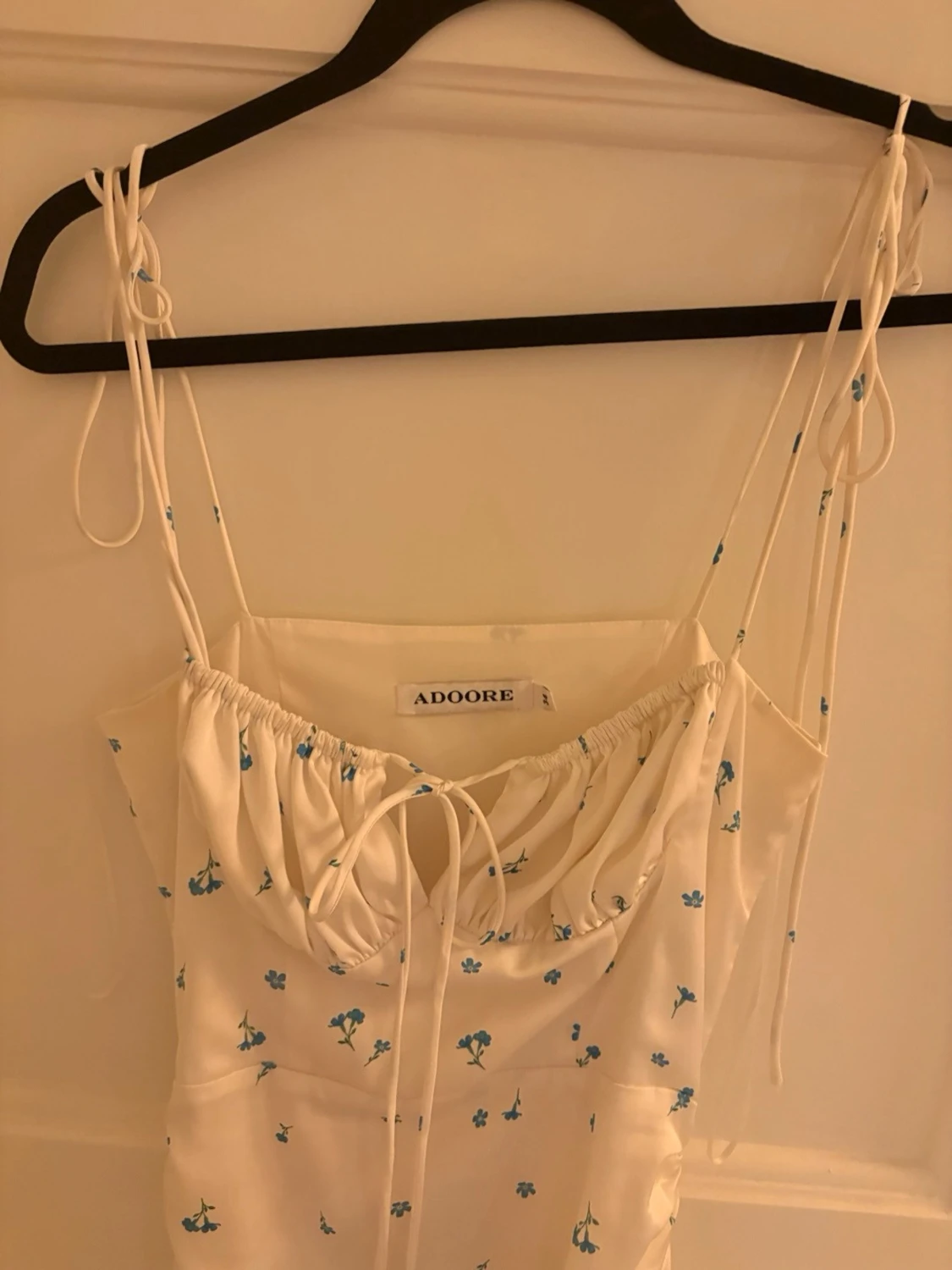 Vit blommig långklänning från Adoore, santorini - 3