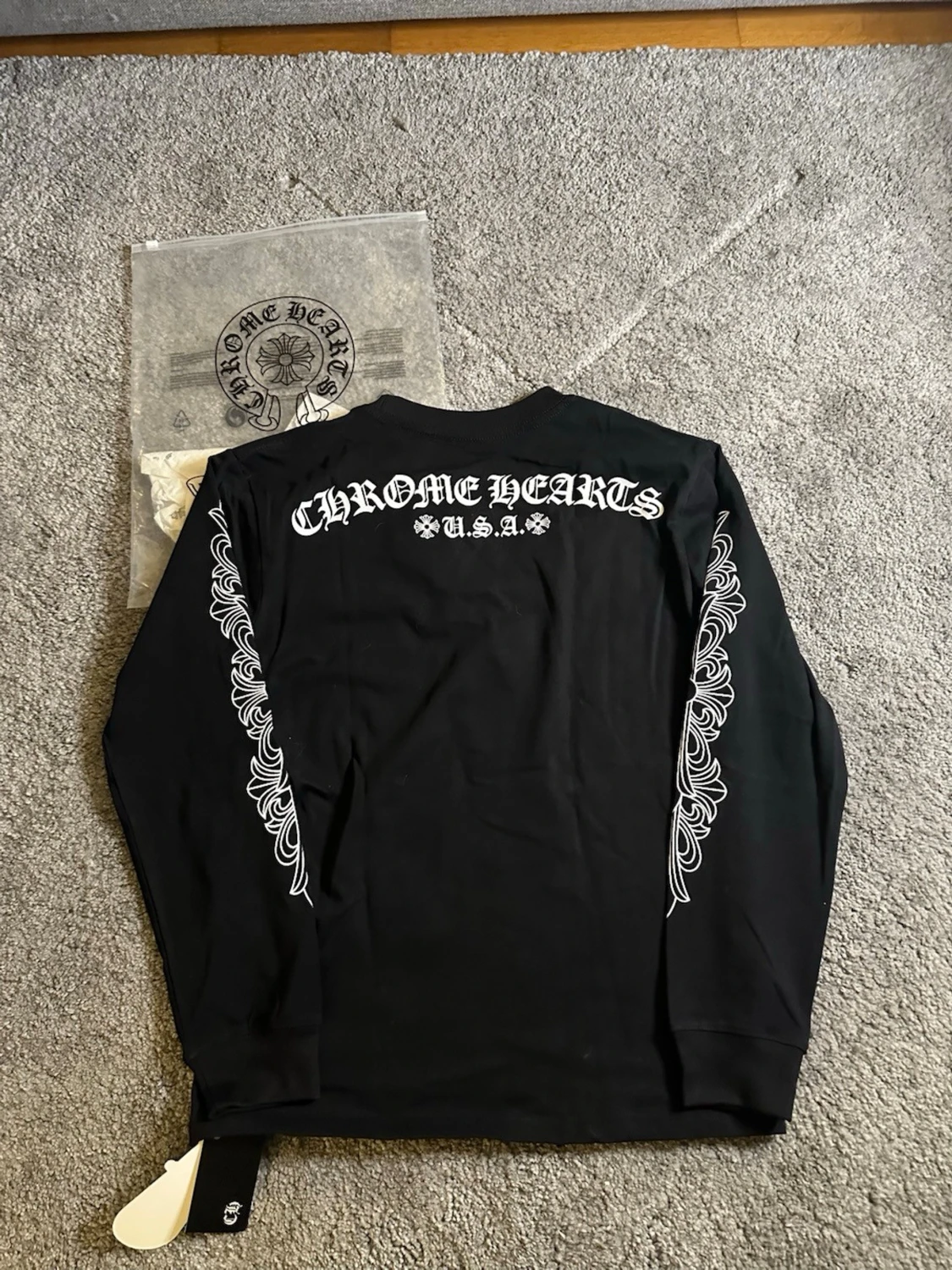 Svart långärmad topp från Chrome Hearts - 5