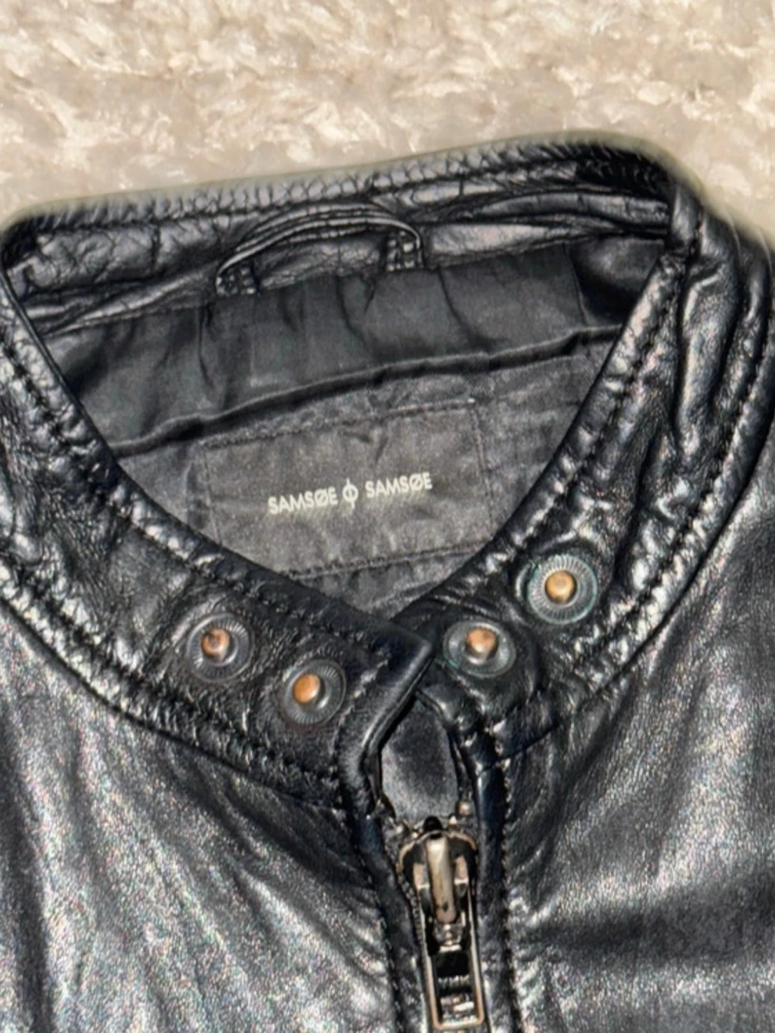 Samsøe samsøe läderjacka - 3