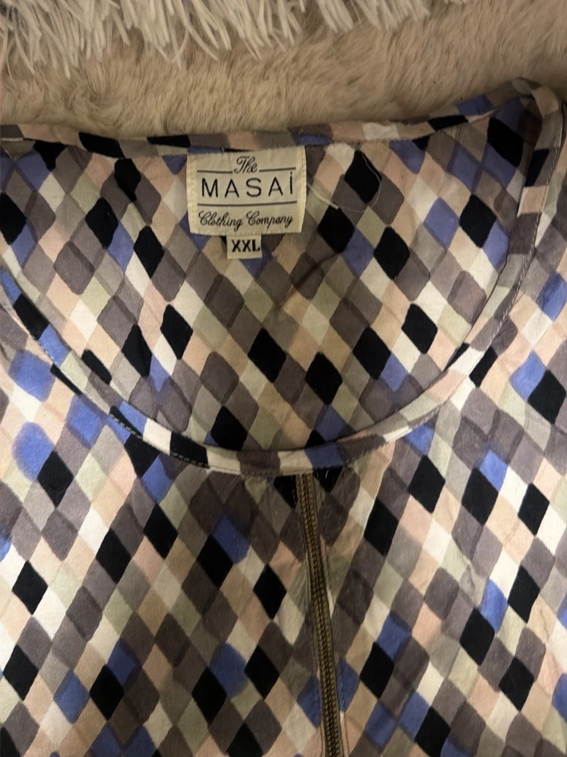 Rutig blus från Masai XXL - 2