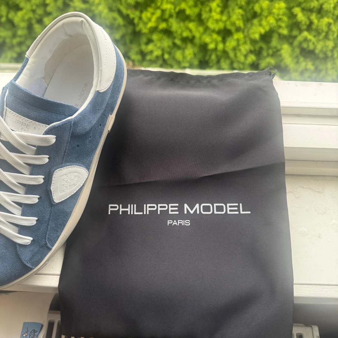 Blå Philippe Model mocka sneakers - 4