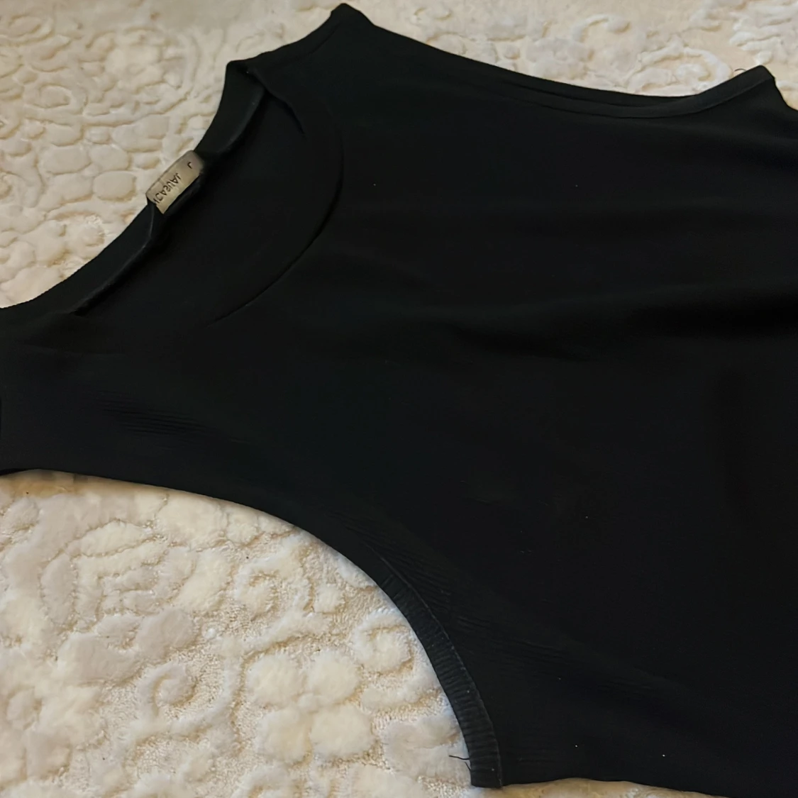 Svart ärmlös långklänning - 1