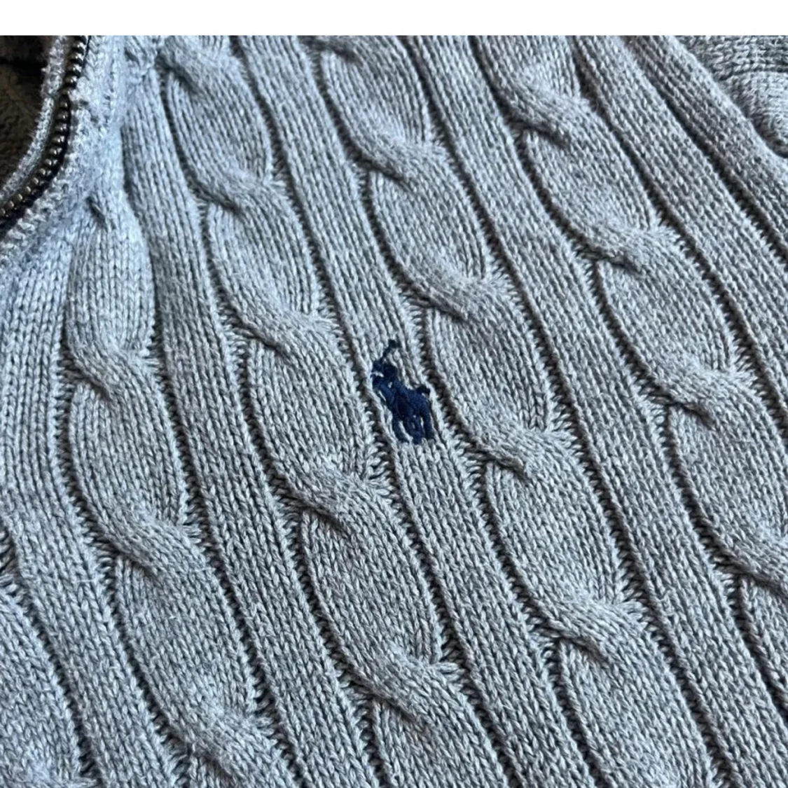 Polo Ralph Lauren kabelstickad halfzip 14-16 - 2