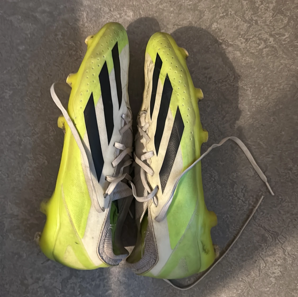 Adidas Crazyfast fotbollsskor gul/vit storlek 44 2/3 - 3