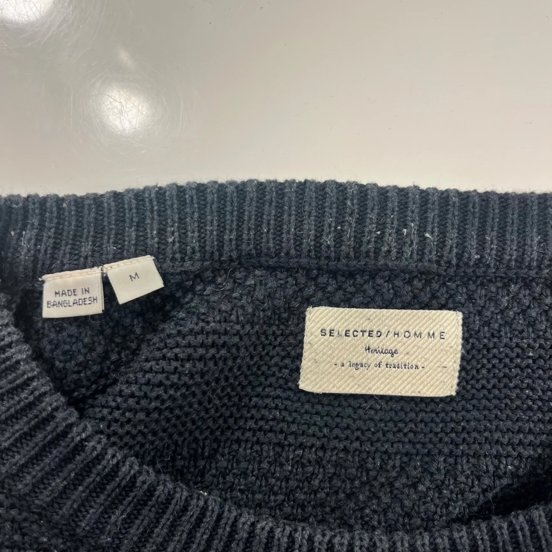 Svart stickad tröja Selected Homme  - 2