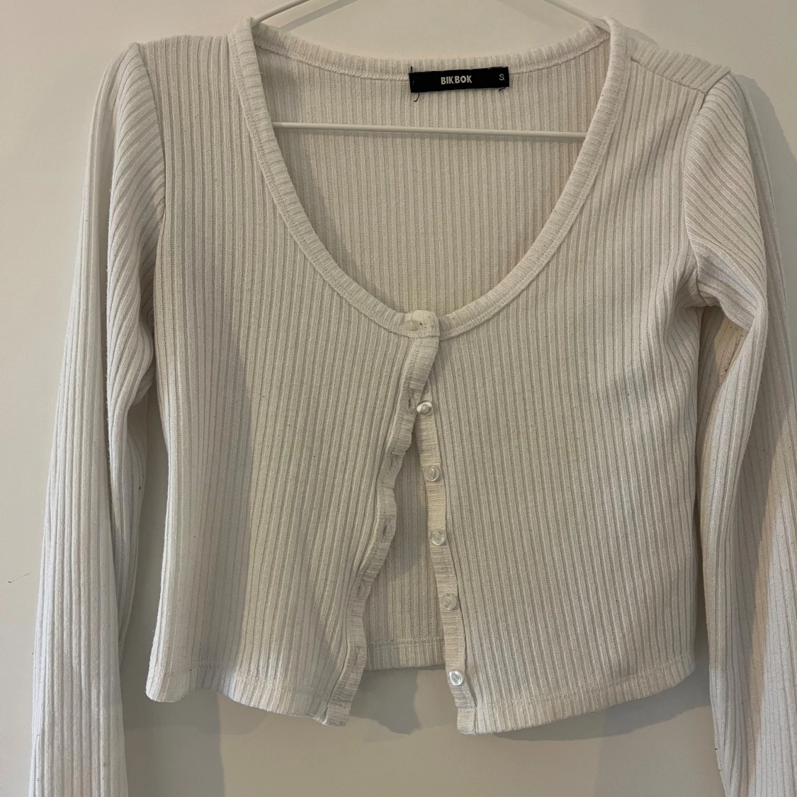 Vit ribbad bolero - 2