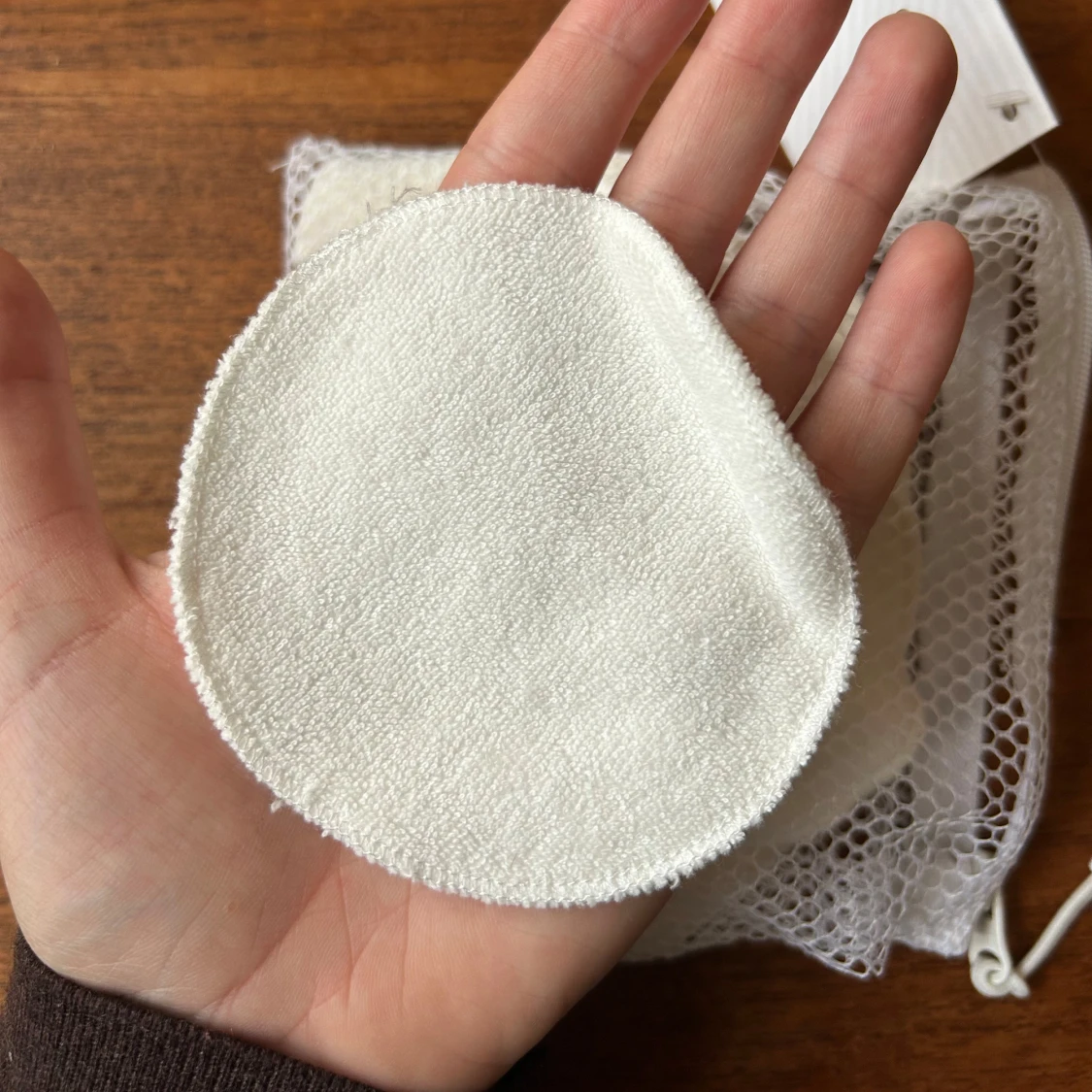 Oanvända tvättbara sminkpads i bomull - 3