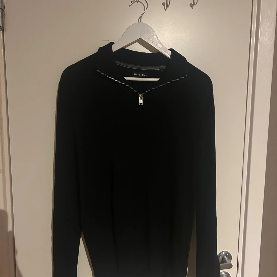 Svart half zip tröja Jack & Jones