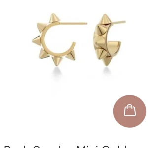 Guldiga örhängen - Jättefina guldiga örhängen med spikar, är i helt nytt skick och nästan aldrig använd!