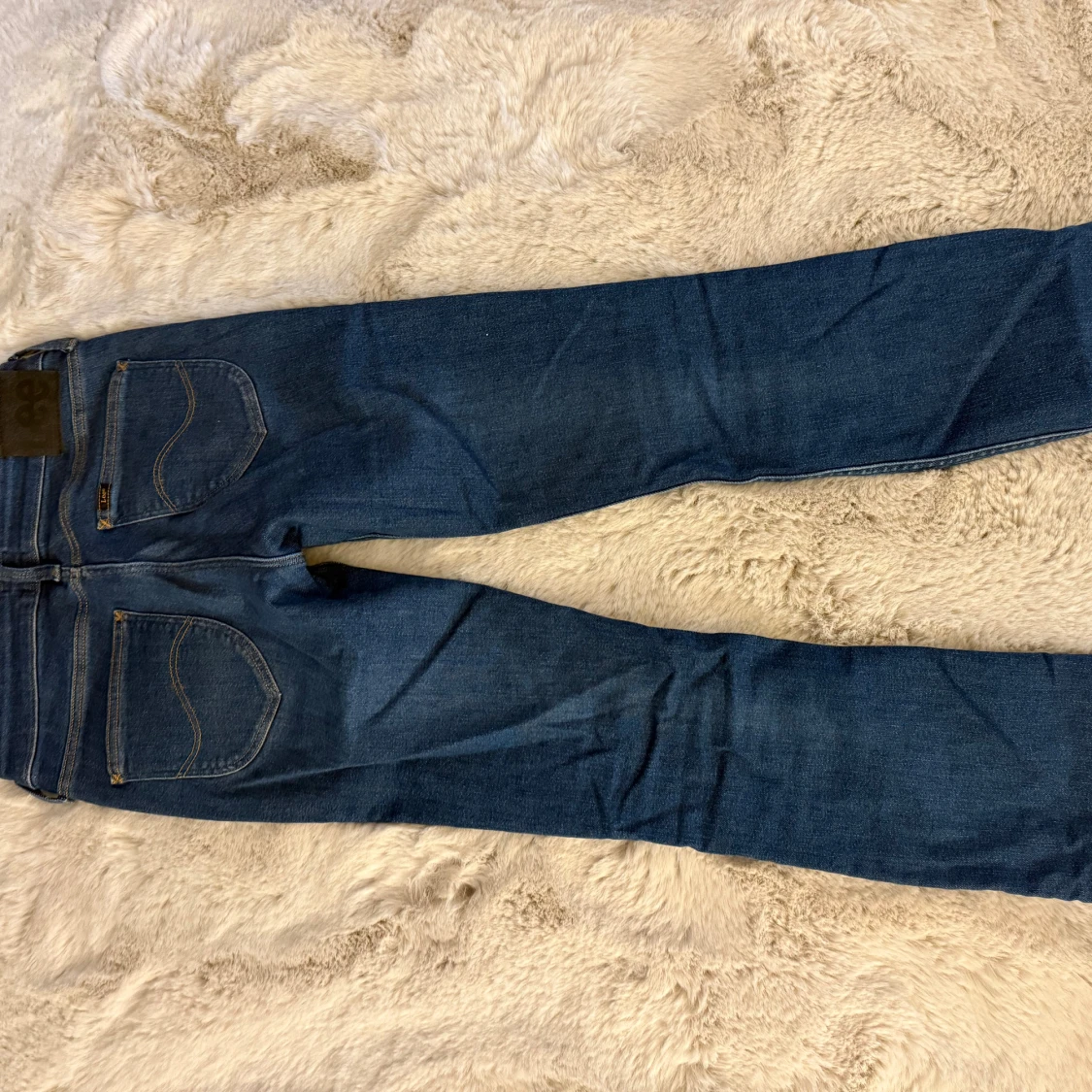 Blå bootcut jeans från Lee - 3