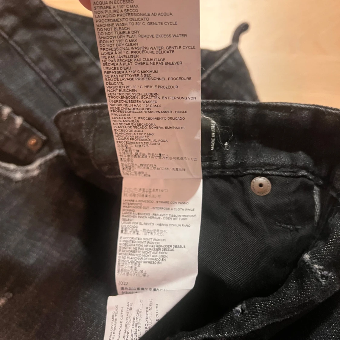 Svarta Dsquared2 Skater Jeans, stl 48 - 2