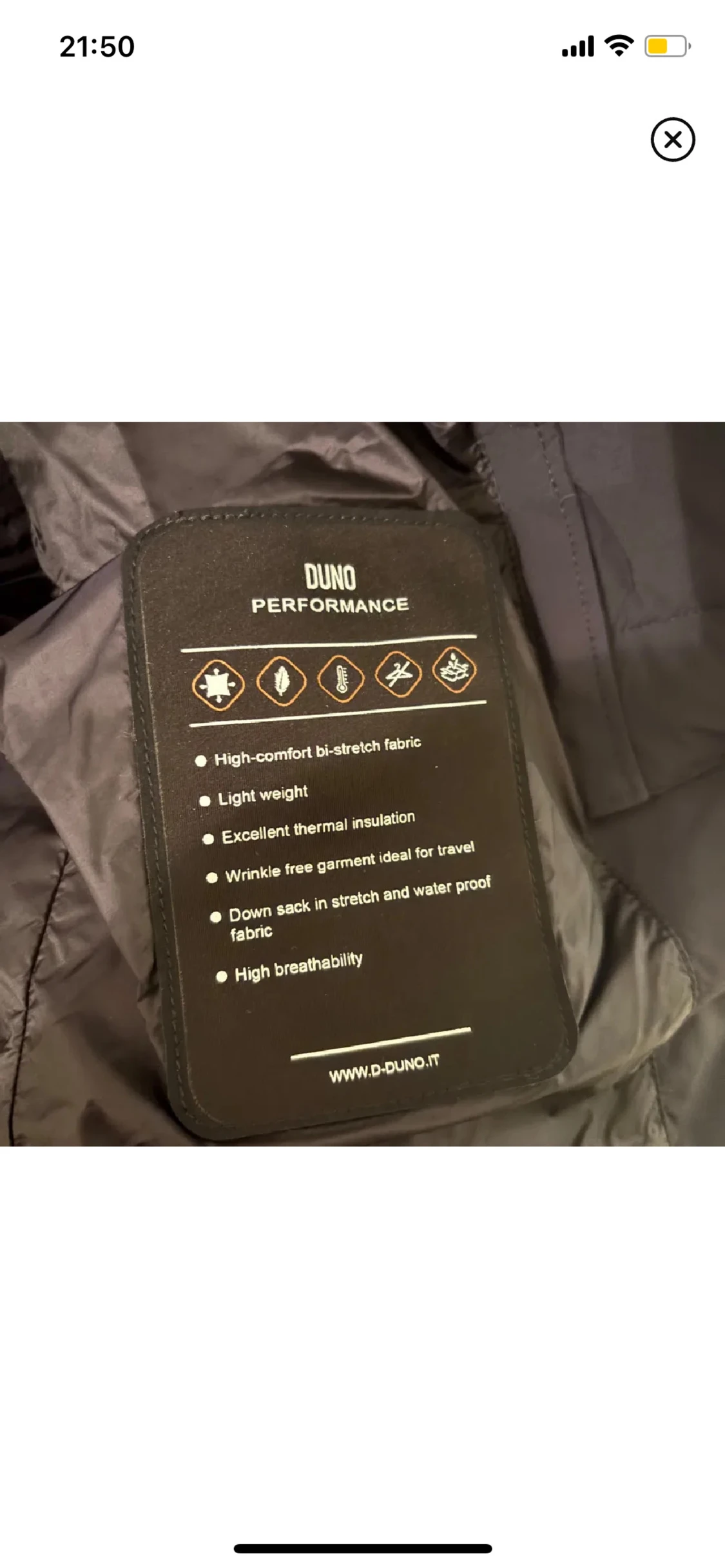 Mörkblå dunjacka från Duno - 2