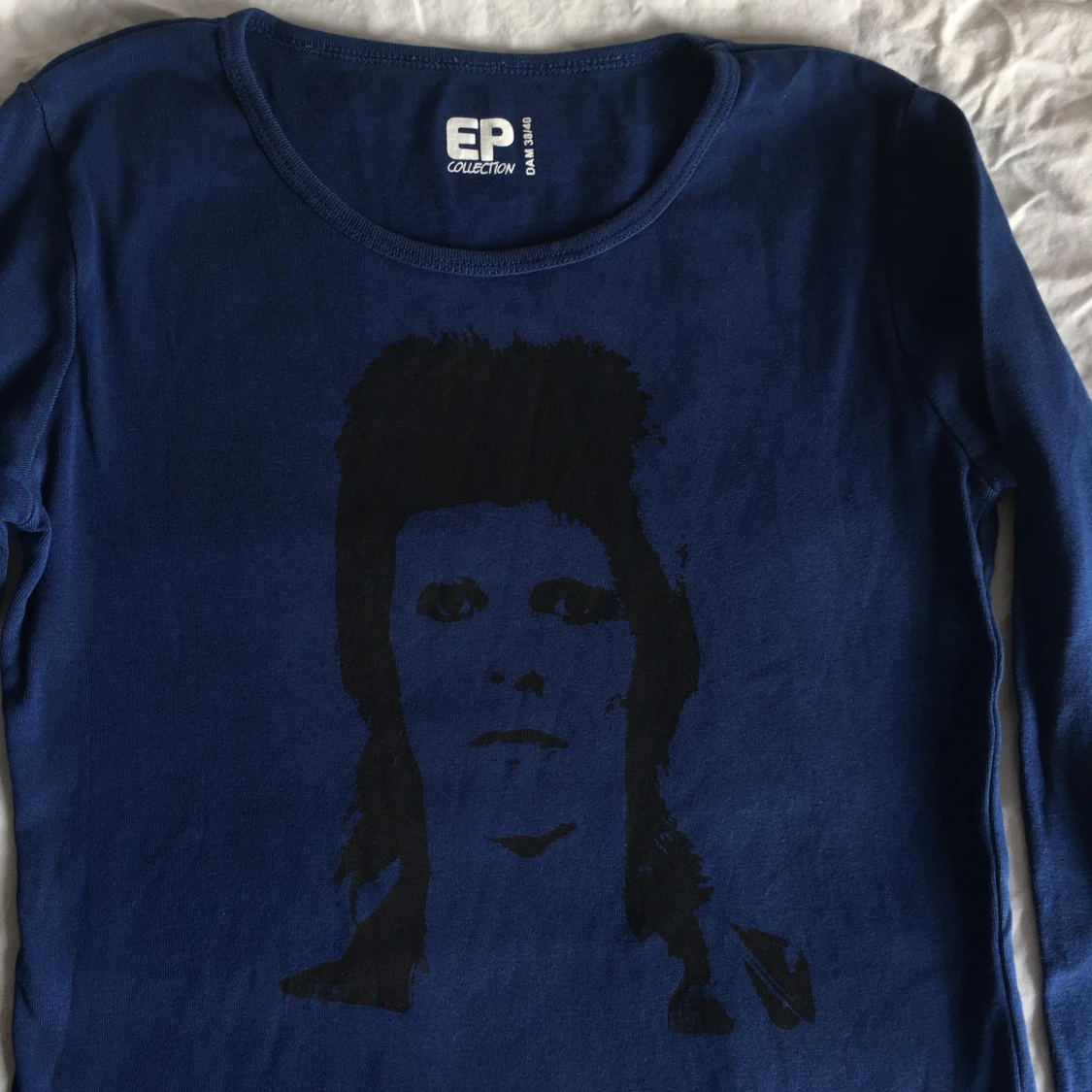 David Bowie långärmad topp/ t-shirt med tryck/ graphic tee  - 2