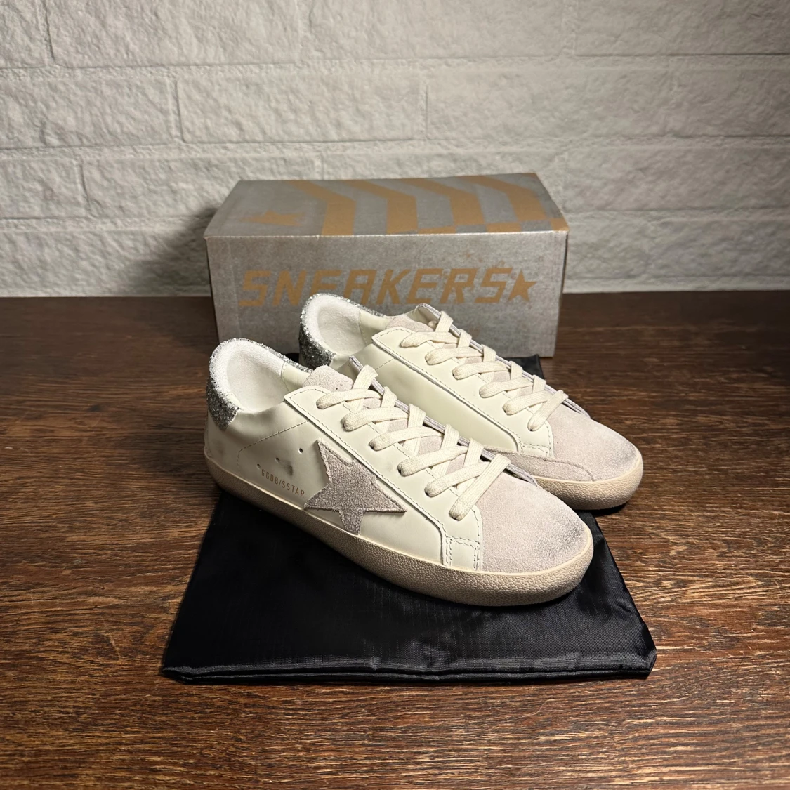 Golden Goose Superstar sneakers vit/silver - 4