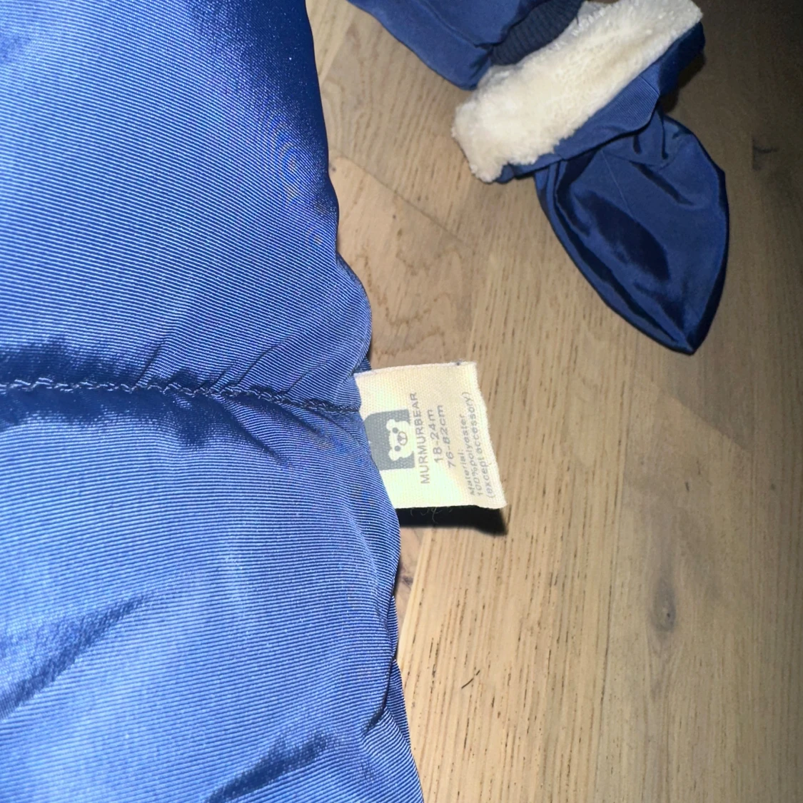 Murmelbear blå overall, storlek 18 mån + - 3