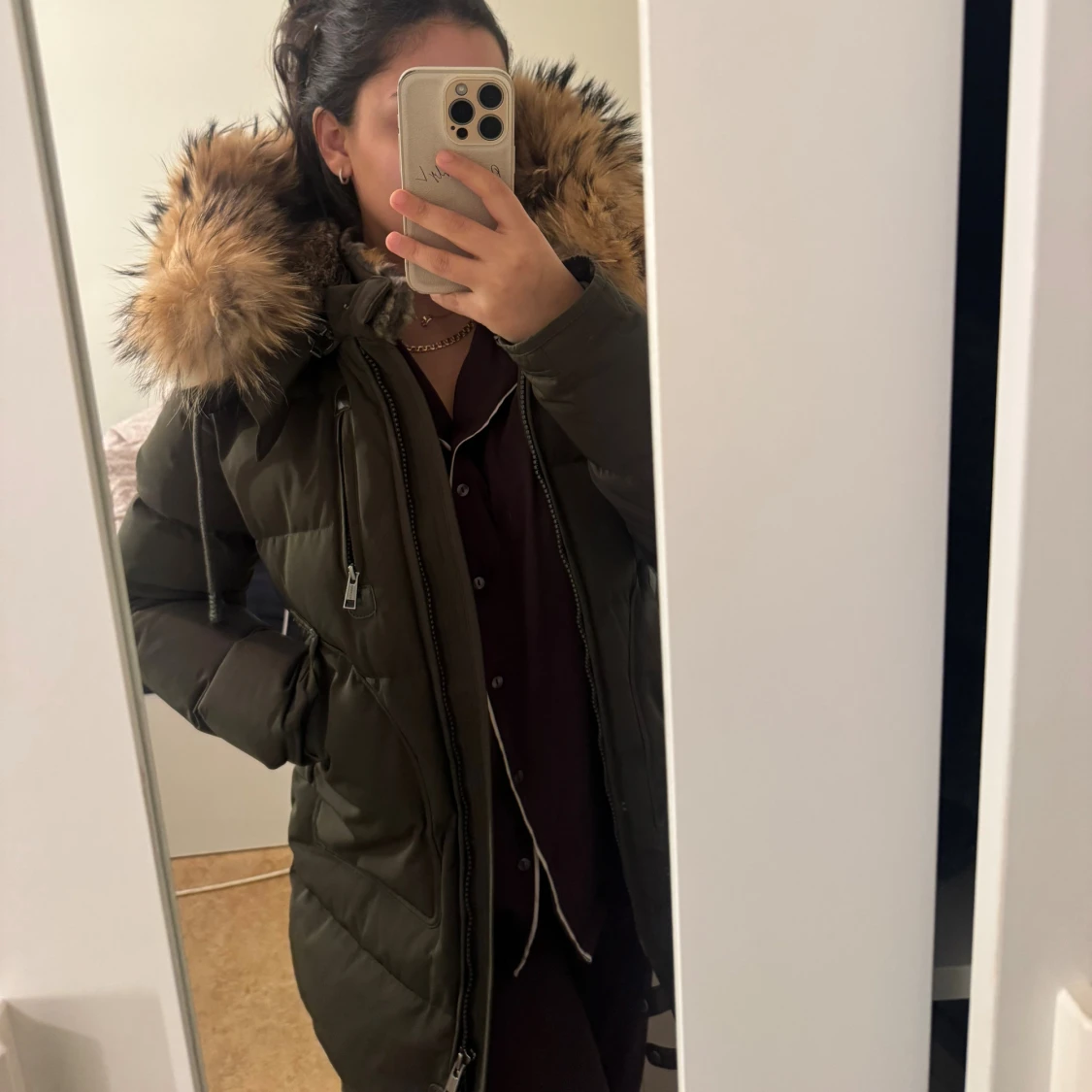 Cedrico dunjacka med päls XS