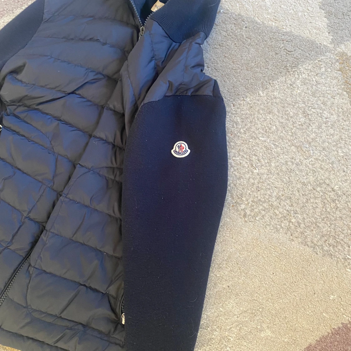 Mörkblå moncler cardigan - 1