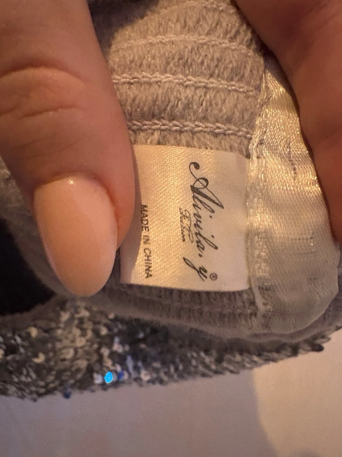 Silvrig paljett-tubtopp från Alivila.y - 1