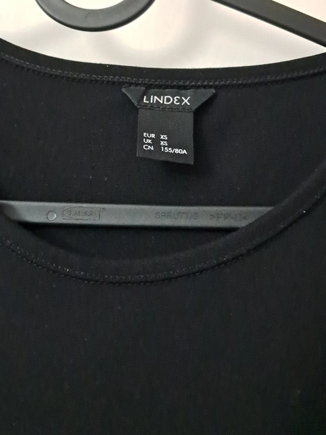 Svart långärmad klänning från Lindex xs - 1
