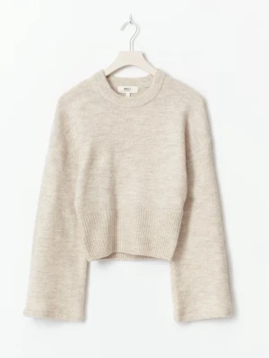 Beige croppad stickad tröja Gina Tricot - Ny utan prislapp , testad endast 